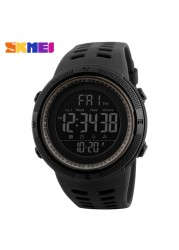 SKMEI Fashion Outdoor Sports Watch Men Multifunction Watches Alarm Clock Chrono 5Bar Waterproof Digital Watch reloj hombre 1251