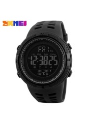 SKMEI Fashion Outdoor Sports Watch Men Multifunction Watches Alarm Clock Chrono 5Bar Waterproof Digital Watch reloj hombre 1251