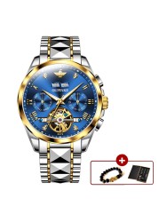 Original OUPINKE luxury automatic men's watch mechanical sapphire crystal waterproof fashion top brand hollow wristwatches