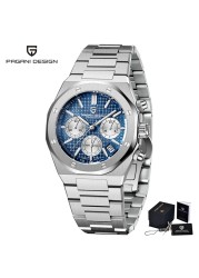 2022 New PAGANI Design Top Men's Watch Automatic Quartz Watch Japan VK63 Stainless Steel Business Luxury Sapphire Watch Relogio