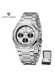 2022 New PAGANI Design Top Men's Watch Automatic Quartz Watch Japan VK63 Stainless Steel Business Luxury Sapphire Watch Relogio