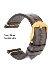 Maikes Genuine Leather Watchband For Galaxy Watchband 18mm 20mm 22mm 24mm Watch Strap Tissote Timex Omega Wrist Bracelets