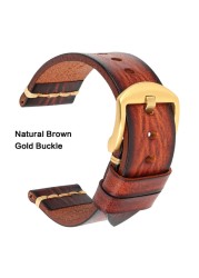 Maikes Genuine Leather Watchband For Galaxy Watchband 18mm 20mm 22mm 24mm Watch Strap Tissote Timex Omega Wrist Bracelets