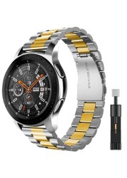 22mm Metal Strap for Samsung Galaxy Watch 3 45mm/Huawei Watch 3 GT3/Amazfit GTR Stainless Steel Strap for 20mm Galaxy Watch 4