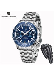 PAGANI New Design Diver Watch Men 10Bar Waterproof Date Watch Sport Watches Top Brand Mens Quartz Wrist Watch Relogio Masculino