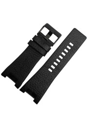 High Quality Genuine Leather Bracelet Band 32*18mm Watch Strap For Diesel Watch Band For DZ1273 DZ1216 DZ4246 DZ4247 DZ287 Strap