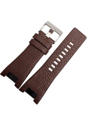 High Quality Genuine Leather Bracelet Band 32*18mm Watch Strap For Diesel Watch Band For DZ1273 DZ1216 DZ4246 DZ4247 DZ287 Strap