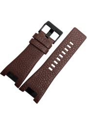 High Quality Genuine Leather Bracelet Band 32*18mm Watch Strap For Diesel Watch Band For DZ1273 DZ1216 DZ4246 DZ4247 DZ287 Strap