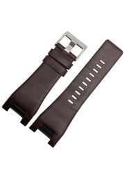 High Quality Genuine Leather Bracelet Band 32*18mm Watch Strap For Diesel Watch Band For DZ1273 DZ1216 DZ4246 DZ4247 DZ287 Strap