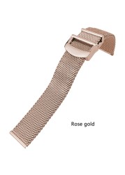 High Quality Stainless Steel Woven Mesh Watchband 20mm 21mm 22mm Fit For IWC Le Petit Prince Mark 18 Portofino Solid Watch Strap