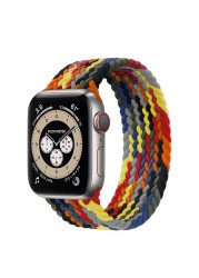 Braided Solo Loop Ring for Apple Watch Iwatch Serie 7 6 5 4 3 2 1 SE 40 41mm 42mm 44mm 45mm Applewatch Strap Bracelet Watchbands