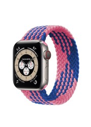 Braided Solo Loop Ring for Apple Watch Iwatch Serie 7 6 5 4 3 2 1 SE 40 41mm 42mm 44mm 45mm Applewatch Strap Bracelet Watchbands