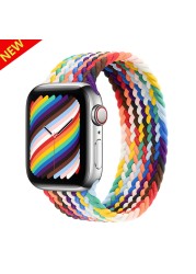 Braided Solo Loop Ring for Apple Watch Iwatch Serie 7 6 5 4 3 2 1 SE 40 41mm 42mm 44mm 45mm Applewatch Strap Bracelet Watchbands