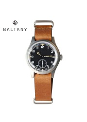 Baltany Dirty Dozen Watch Men 36mm Bubble Sapphire Sea Gull ST1701 Swiss Lumi Automatic Mechanical Vintage Military Wristwatches