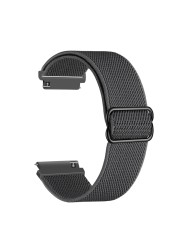 Nylon Solo Loop Strap For Huawei Watch 3 / Watch 3 Pro / GT3 46mm 42mm Band Elastic Fabric For Huawei Watch 3 GT2 Pro Watches