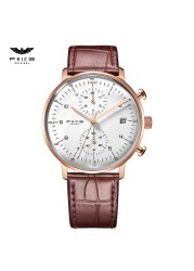 FEICE Quartz Men's Wrist Watch Dual Time Display Business Analog Watches Men's Wristwatch Casual Luxury Men's Watch Sport Watch