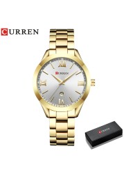 CURREN Gold Watch Women Watches Ladies 9007 Steel Women's Wrist Watches Female Clock Relogio Feminino Montre Femme
