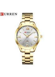 CURREN Gold Watch Women Watches Ladies 9007 Steel Women's Wrist Watches Female Clock Relogio Feminino Montre Femme