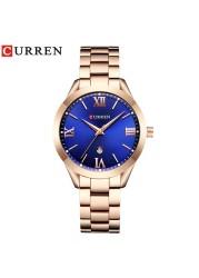 CURREN Gold Watch Women Watches Ladies 9007 Steel Women's Wrist Watches Female Clock Relogio Feminino Montre Femme