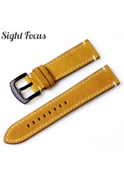 18mm,19mm,20mm,21mm,22mm,24mm Vintage Leather Watch Strap Quick Release Pins Watch Band For Samsung Huawei IWC Watches