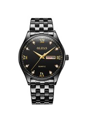 OLEVS luxury watch for man waterproof quartz wristwatch