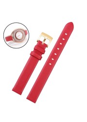 Genuine leather strap for Swarovski 5158517/5158544/5158972 watches accessories fashion bracelet 12mm small size female watch strap