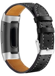 Leather Watch Bands for Fitbit Charge 3 SE, Fitbit Charge 4 Watch Accessories