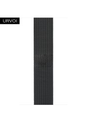 URVOI Mesh Strap for Apple Watch Series 7 6 SE 543 milanese Loop Band for iwatch Stainless Steel Colors Black Silver Blue 4145mm