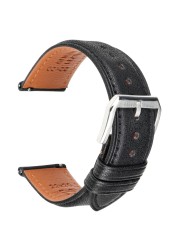 Hight Quality Watch Band Quick Release Soft Genuine Leather Strap for Huawei GT2 Pro ECG 22mm 20mm Mens Smartwatch Accessories