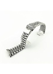 Diver Watch 20mm 22mm Stainless Steel Watch Band for Seiko SKX007 009 Series Replacment Wristband Bracelet Accessories