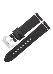 Men's Genuine Leather Watch Band Strap 22mm 24mm Vintage Cowhide Watch Strap High Quality Bracelet Watch Accessories