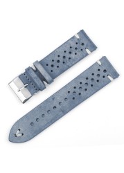 Onthelevel Leather Watch Strap 18mm 20mm 22mm 24mm Gray Color Watch Band Quick Release Watch Straps Replacement