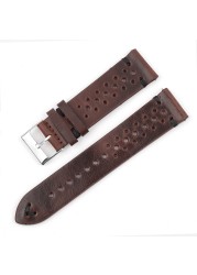 Onthelevel Leather Watch Strap 18mm 20mm 22mm 24mm Gray Color Watch Band Quick Release Watch Straps Replacement