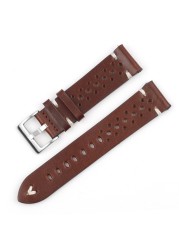 Onthelevel Leather Watch Strap 18mm 20mm 22mm 24mm Gray Color Watch Band Quick Release Watch Straps Replacement