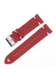 Onthelevel Leather Watch Strap 18mm 20mm 22mm 24mm Gray Color Watch Band Quick Release Watch Straps Replacement