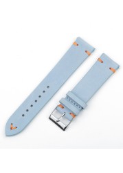 Onthelevel Leather Watch Strap 18mm 20mm 22mm 24mm Gray Color Watch Band Quick Release Watch Straps Replacement