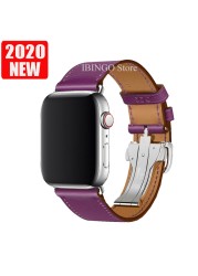 For Apple Watch Band Series 7 6 5 4 3 2 1 SE Genuine Leather Band Apple Watch 45mm 41mm 44mm 40mm 42mm 38mm Strap for iWatch