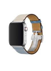 For Apple Watch Band Series 7 6 5 4 3 2 1 SE Genuine Leather Band Apple Watch 45mm 41mm 44mm 40mm 42mm 38mm Strap for iWatch