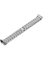 Bling Band For Fitbit Charge 3 SE, Stainless Steel Band with Rhinestones, for Fitbit Charge 4/3/3 SE