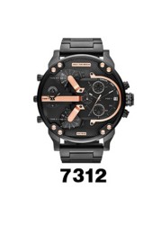 stainless steel watch for men with big dial quartz men watches DZ fashionable luxury business watches for men leather watches