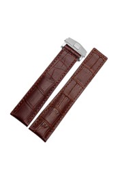 Genuine Leather Bracelet 19mm 20mm 22m For Tag Heuer Watches Men Wrist Band Accessories Fold Buckle Leather Watch Strap