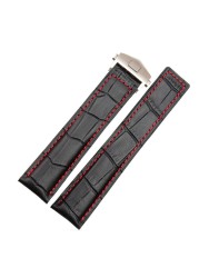 Genuine Leather Bracelet 19mm 20mm 22m For Tag Heuer Watches Men Wrist Band Accessories Fold Buckle Leather Watch Strap