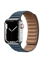 Strap for Apple Watch Band Leather Link Loop 44mm 40mm iWatch Series 7 6 SE 5 4 3 2 1 watchbands bracelet 42mm 38mm wristbands