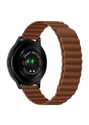 Leather Magnetic Strap for Samsung Galaxy Watch 20mm 22mm 42/46mm/active2 Loop Bracelet Huawei Gt 2-2e-pro Watchband Wrist band