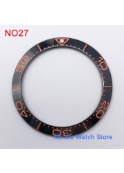 38mm watch strap high quality ceramic bezel insert for 40mm watch case accessories inner diameter 30.5mm