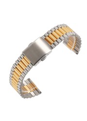 12mm 14mm 16mm 18mm 20mm Stainless Steel Watch Bands Metalwork Replacement Watch Band For Men Women Watch With Tool