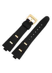 Silicone Watches Barselite Watch Accessories Band for bvlωdp42c14svdgmt Convex 8mm Rubber Strap Watch Men and Women 2 Types