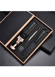 Soft Leather Watch Straps for Samsung Galaxy Gear S3 Business Strap Bracelets Men Women Watches 18mm 20mm 22mm 24mm