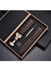 Soft Leather Watch Straps for Samsung Galaxy Gear S3 Business Strap Bracelets Men Women Watches 18mm 20mm 22mm 24mm