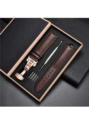 Soft Leather Watch Straps for Samsung Galaxy Gear S3 Business Strap Bracelets Men Women Watches 18mm 20mm 22mm 24mm